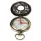 Vintage Bronze Pocket Watch Style Compass for Hiking Camping Navigation