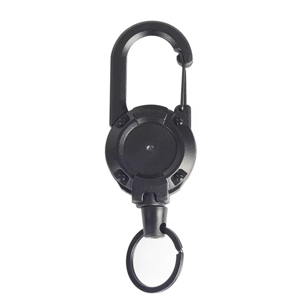 Heavy Duty Retractable Keychain With Steel Wire Reel And Carabiner Clip 7