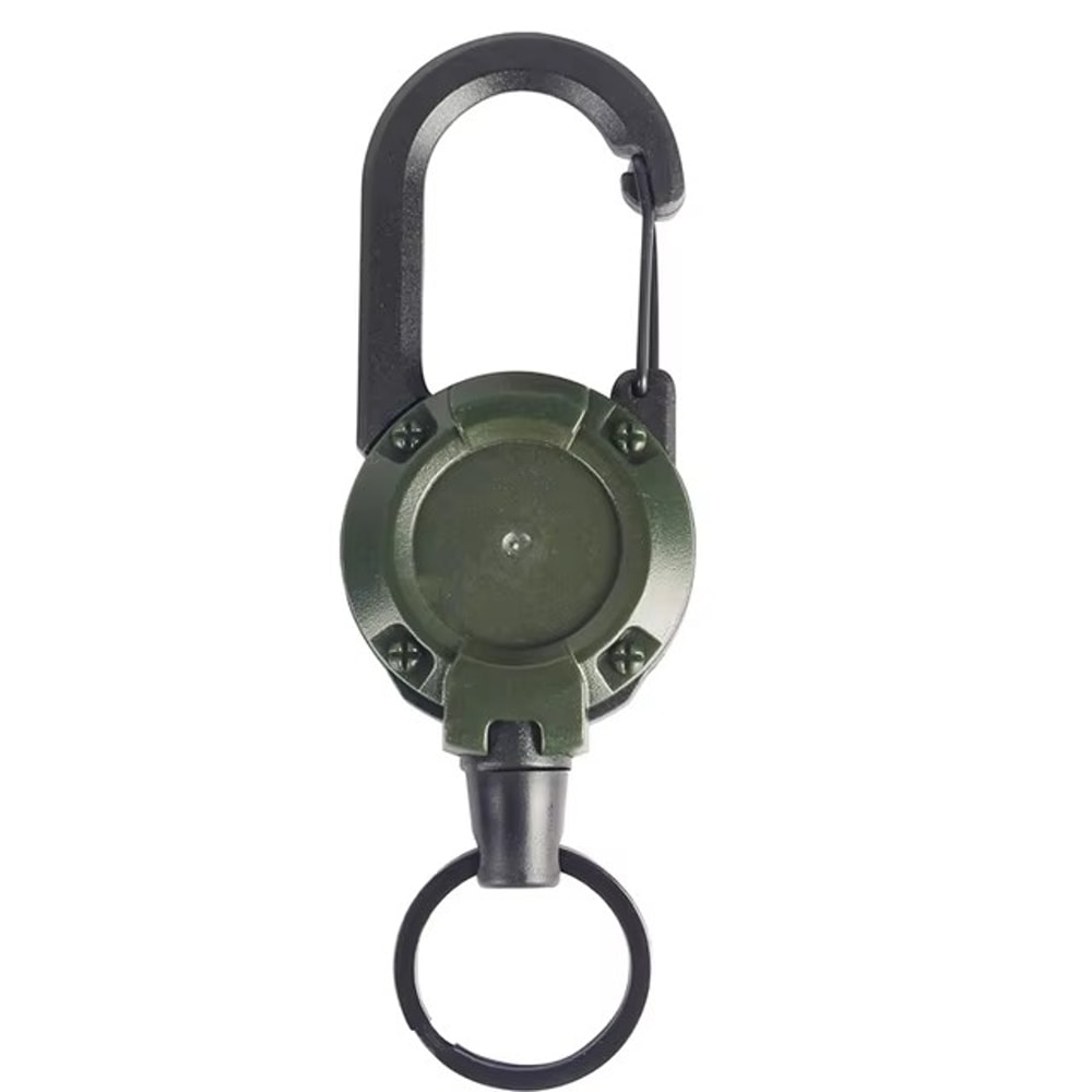 Heavy Duty Retractable Keychain With Steel Wire Reel And Carabiner Clip 8