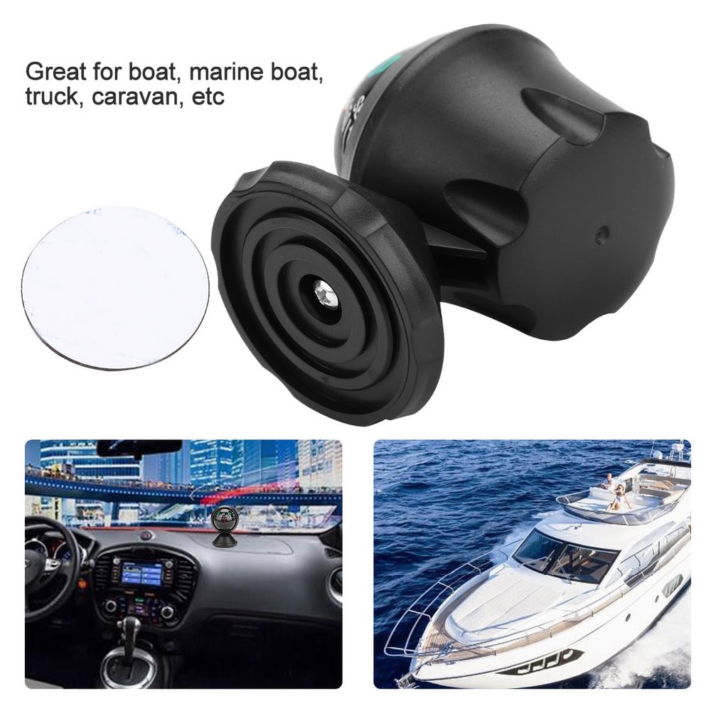 Waterproof Car Compass Ball with Suction Mount for Accurate Navigation