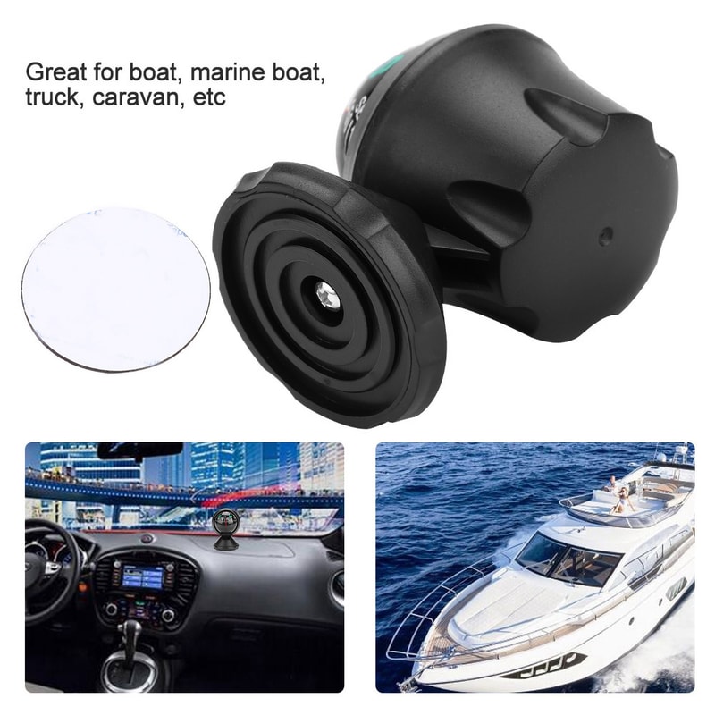 Waterproof Car Compass Ball with Suction Mount for Accurate Navigation