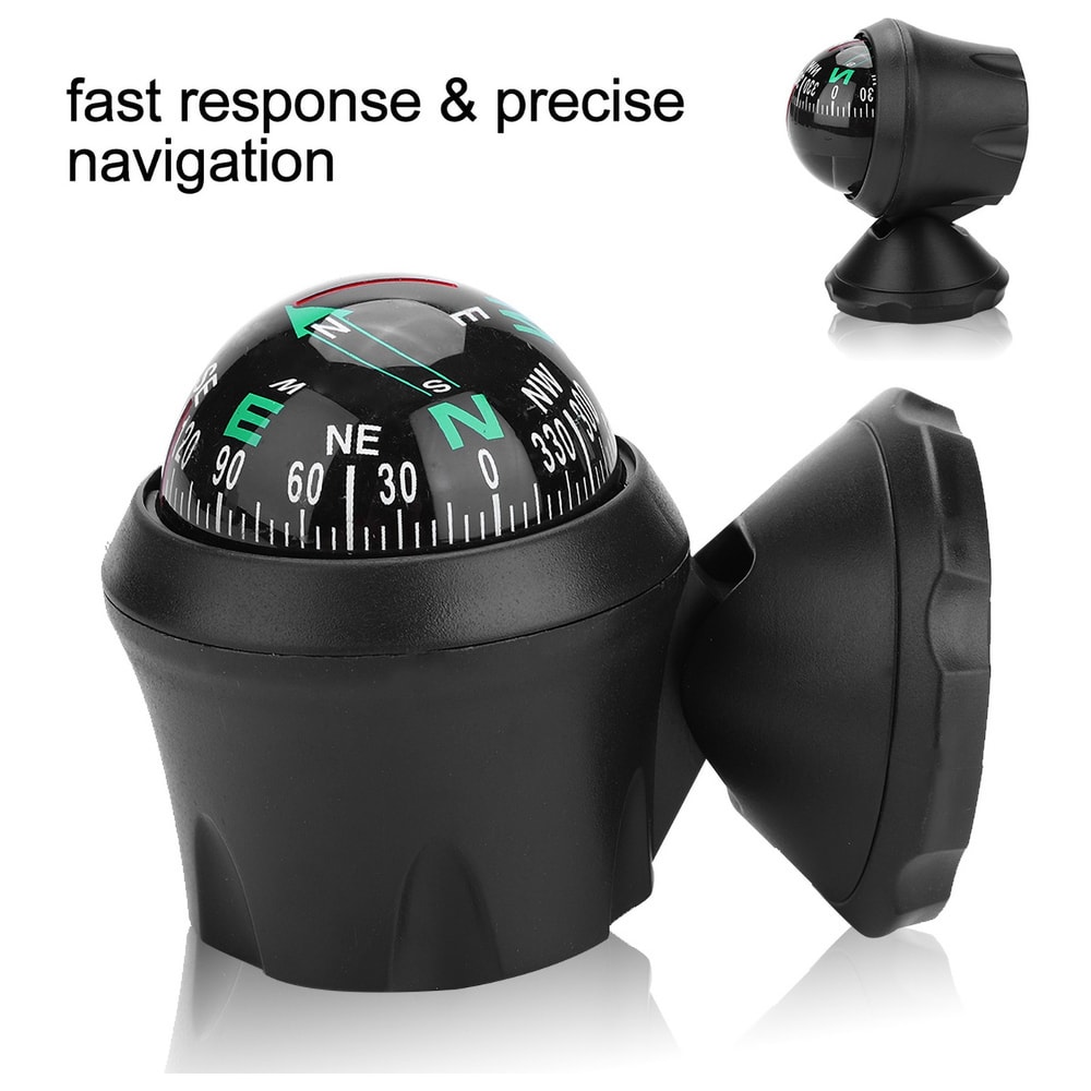 Waterproof Car Compass Ball with Suction Mount for Accurate Navigation