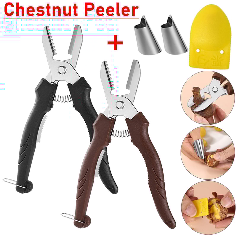 Stainless Steel Chestnut Cutter Tool With Precision Blade Nut Peeler 1