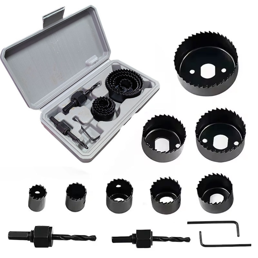 High Precision Hole Saw Kit for Wood PVC Plastic Cutting