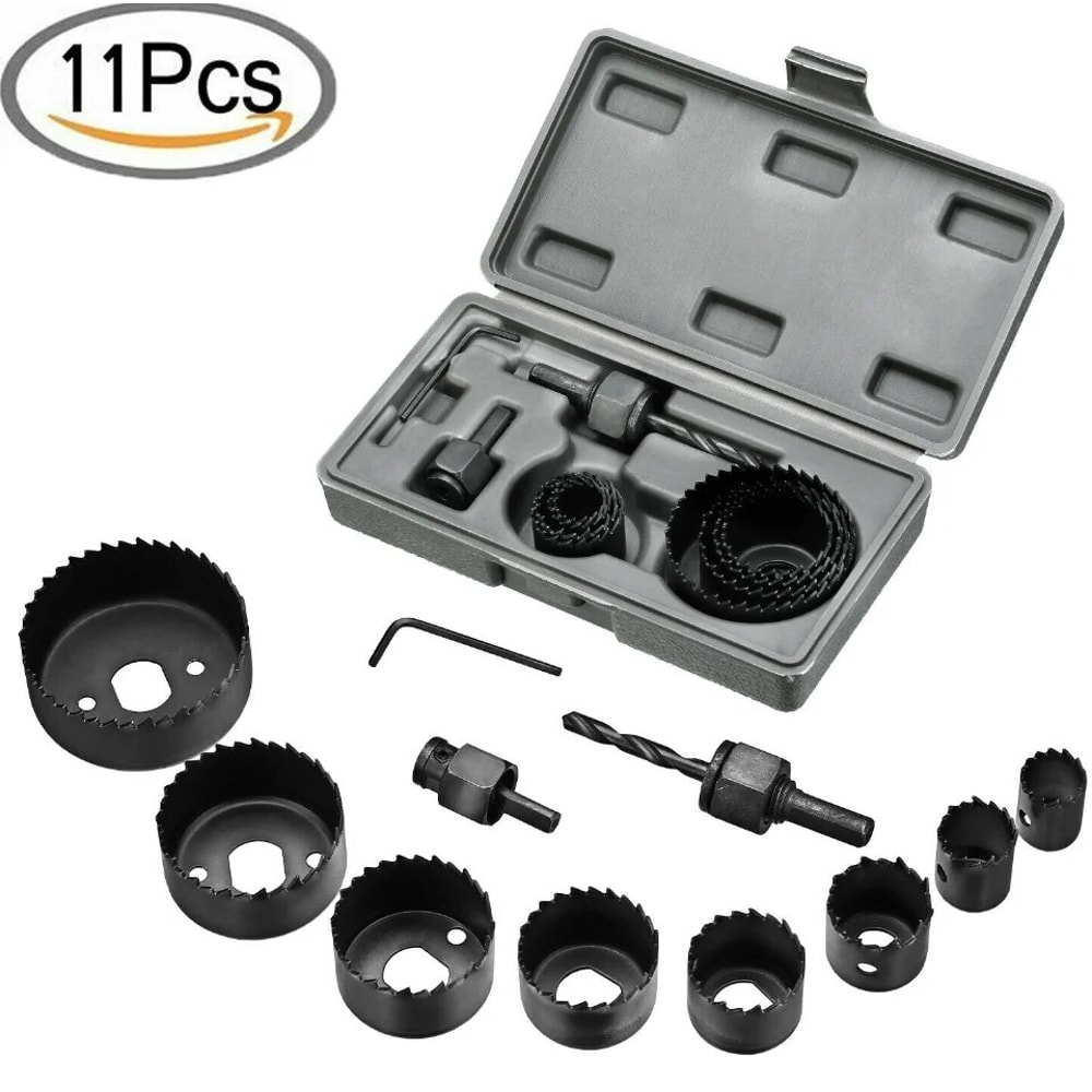 High Precision Hole Saw Kit for Wood PVC Plastic Cutting