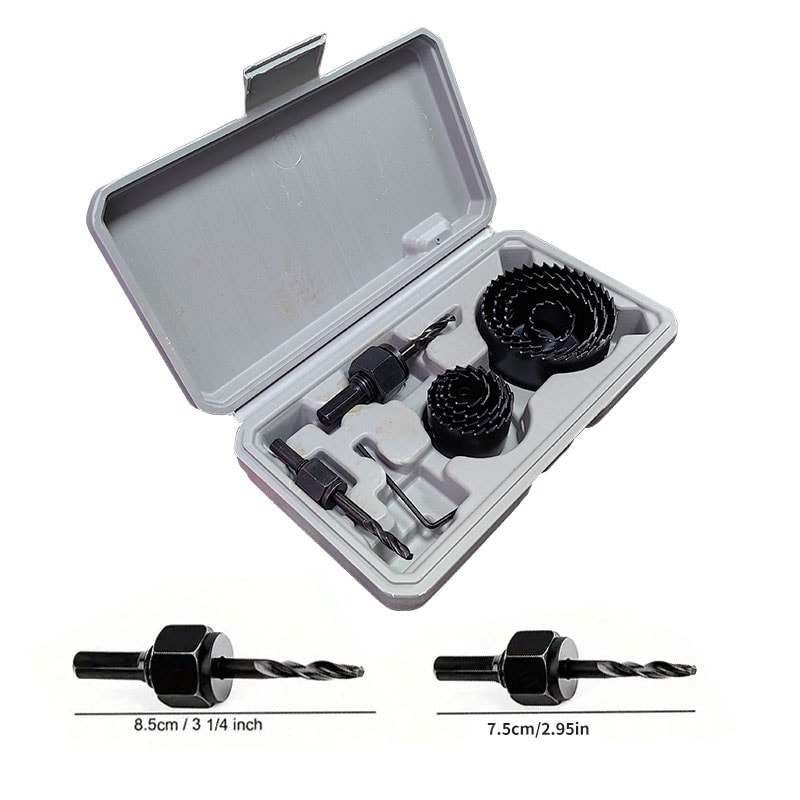 High Precision Hole Saw Kit for Wood PVC Plastic Cutting