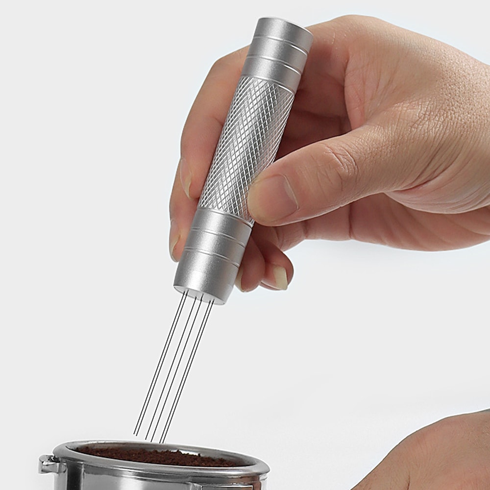 High Precision Espresso Stirring Needle Tool with Magnetic Holder