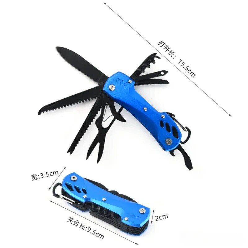 Multifunctional Folding Pocket Knife Survival Tool With Stainless Steel Camping Gear 1