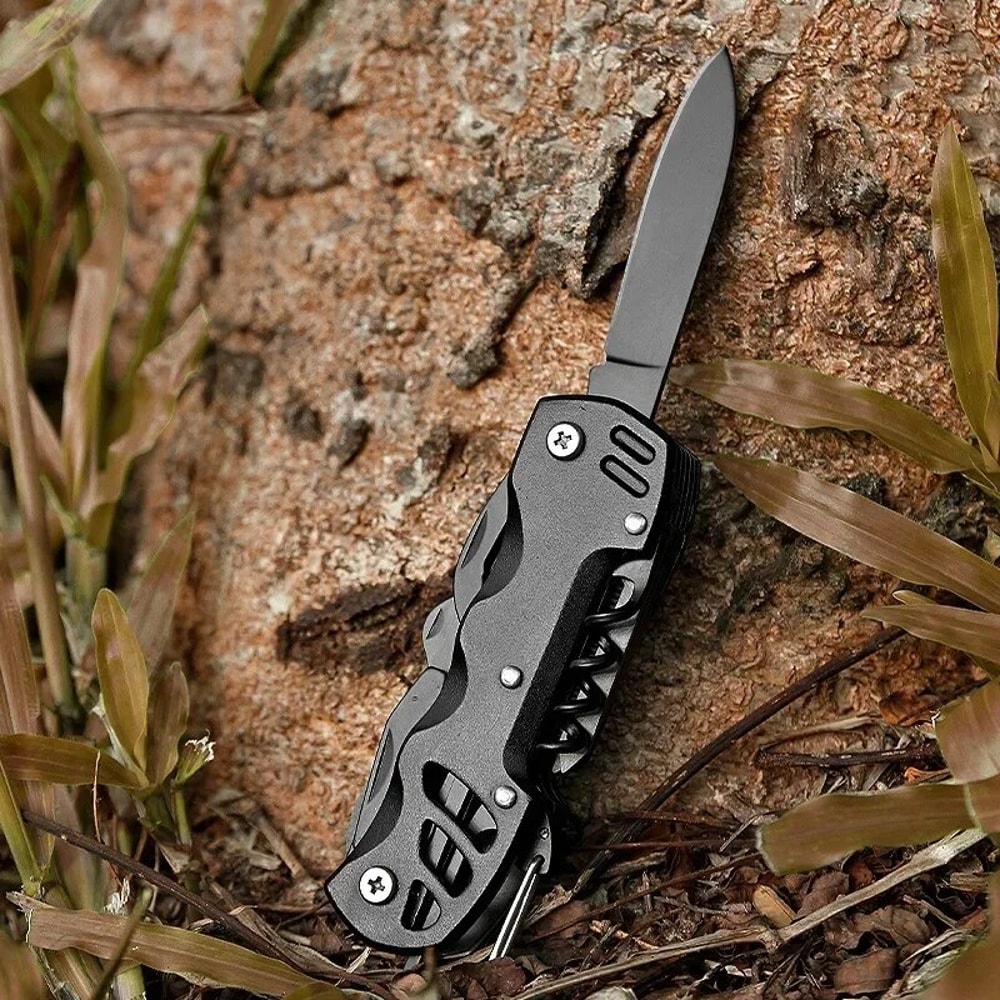 Multifunctional Folding Pocket Knife Survival Tool With Stainless Steel Camping Gear 3