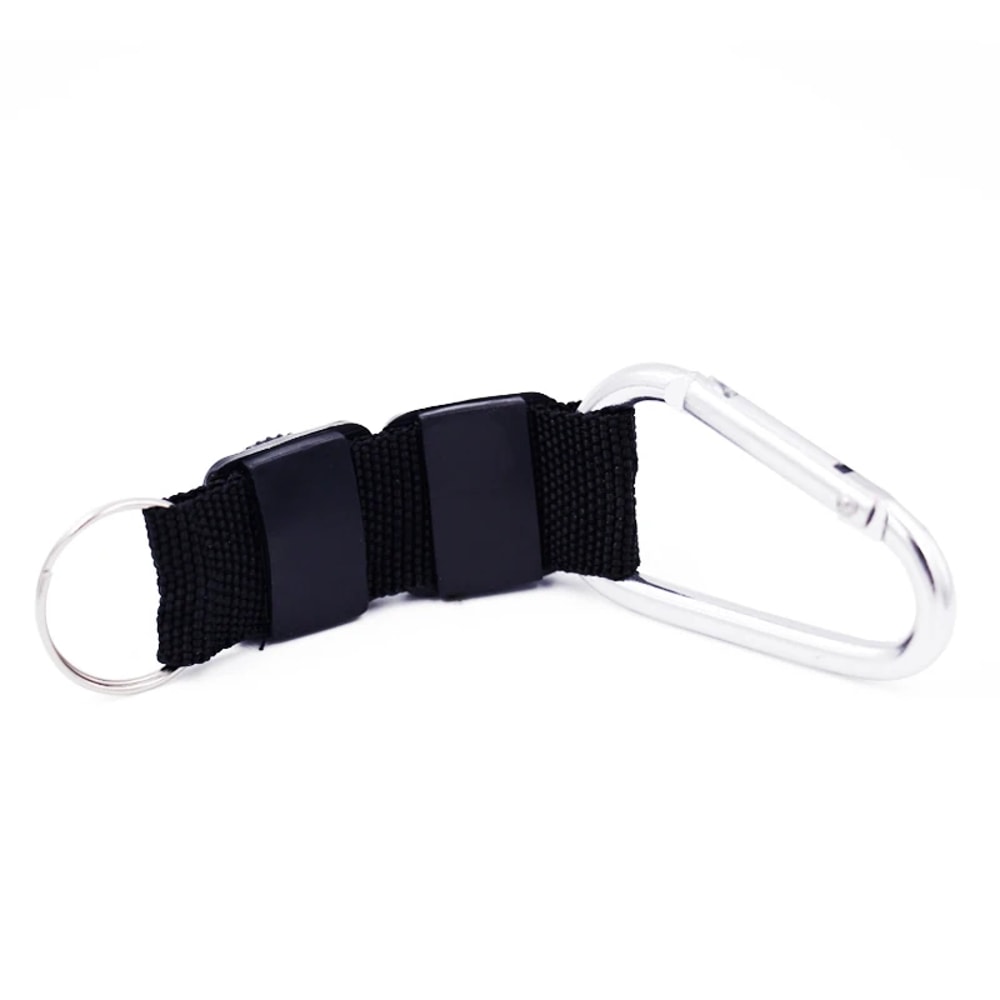 Multi Function Outdoor Survival Carabiner with Compass and Thermometer Clip