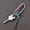 Portable Titanium Tweezers Keychain Clip Durable Mini Precision Tool for Outdoor and EDC Use