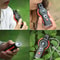 Outdoor Survival Whistle with Compass Thermometer and Carabiner Clip