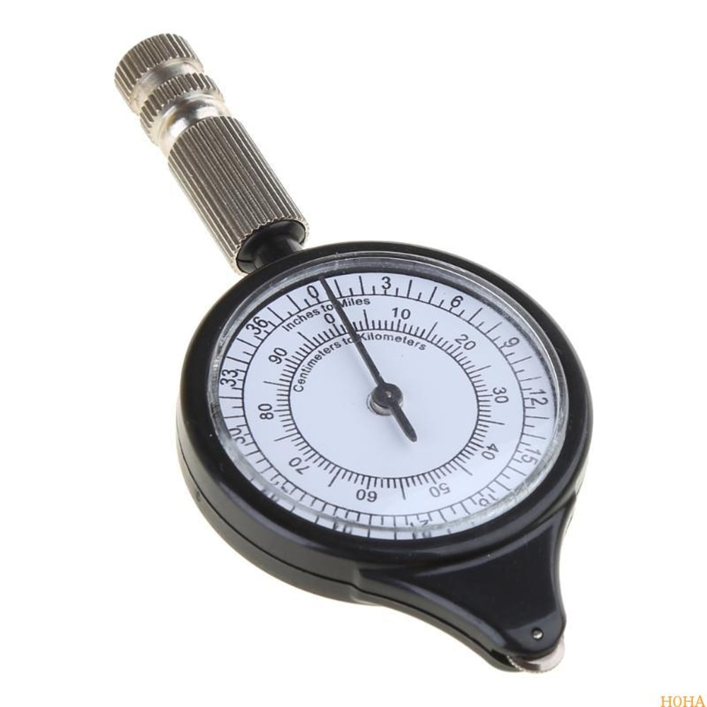 Portable Map Distance Measuring Wheel Curvimeter Odometer Tool for Hiking Navigation