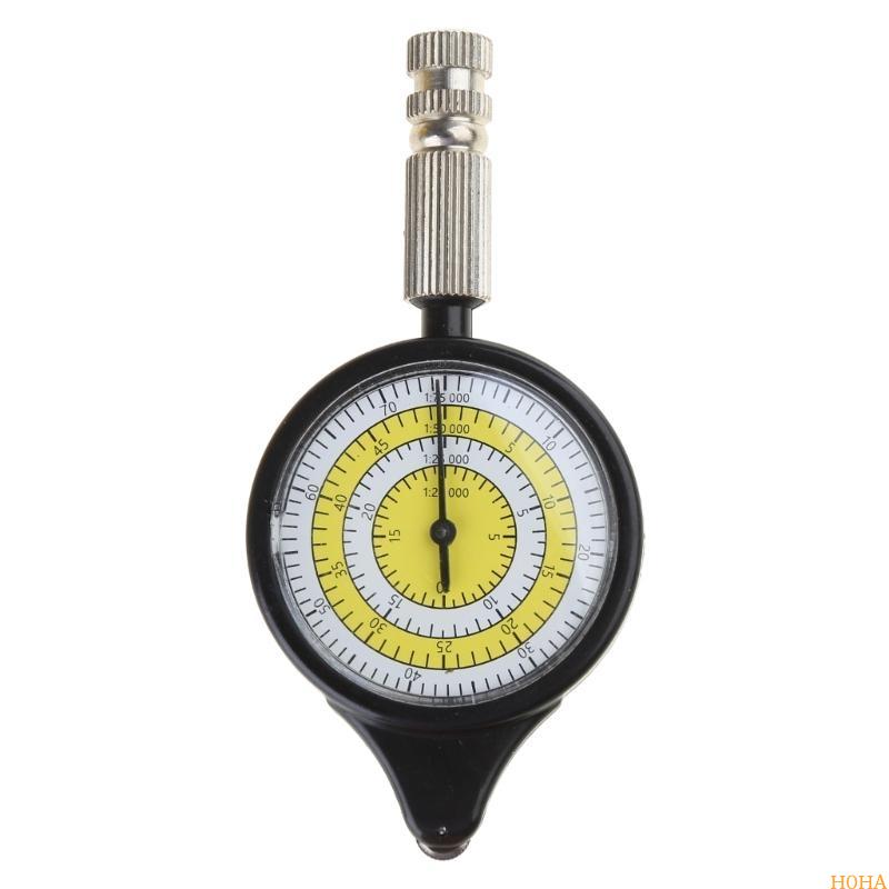 Portable Map Distance Measuring Wheel Curvimeter Odometer Tool for Hiking Navigation