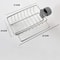 Stainless Steel Sink Organizer Rack with Faucet Holder and Detachable Drain Shelf
