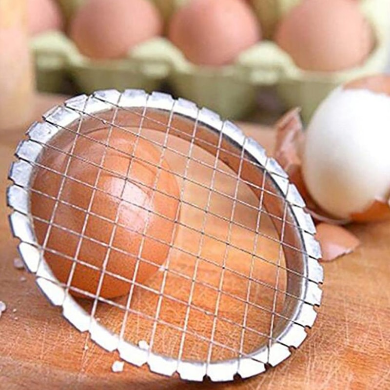 High Efficiency Stainless Steel Potato Masher and Egg Slicer Kitchen Press Tool