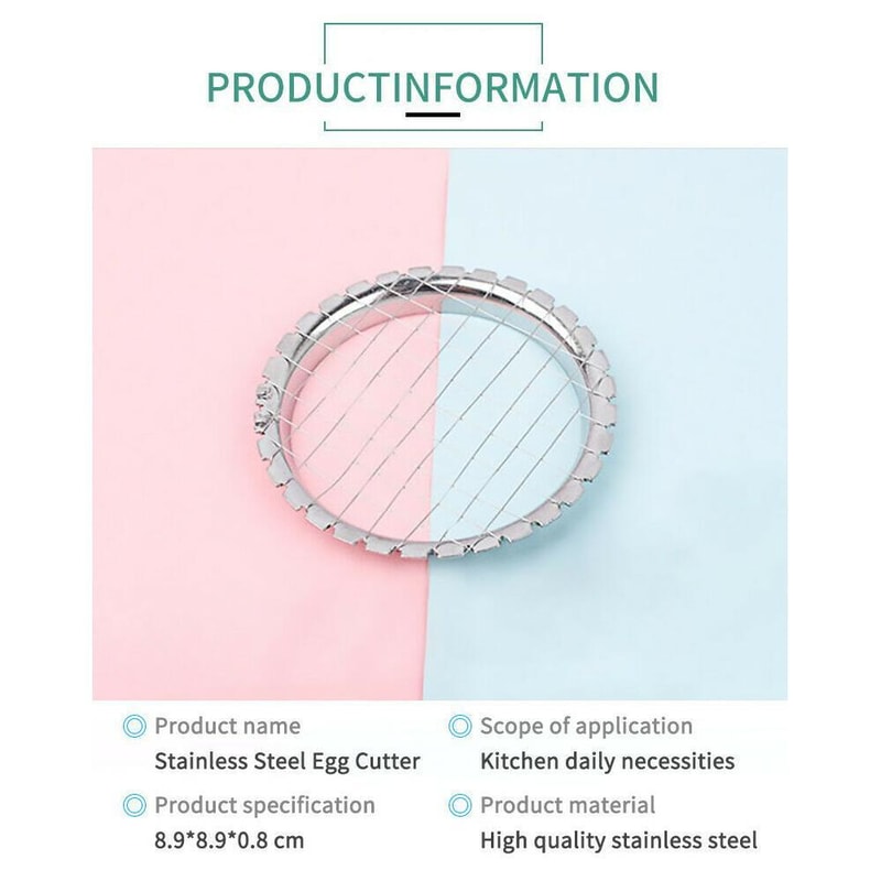 High Efficiency Stainless Steel Potato Masher and Egg Slicer Kitchen Press Tool