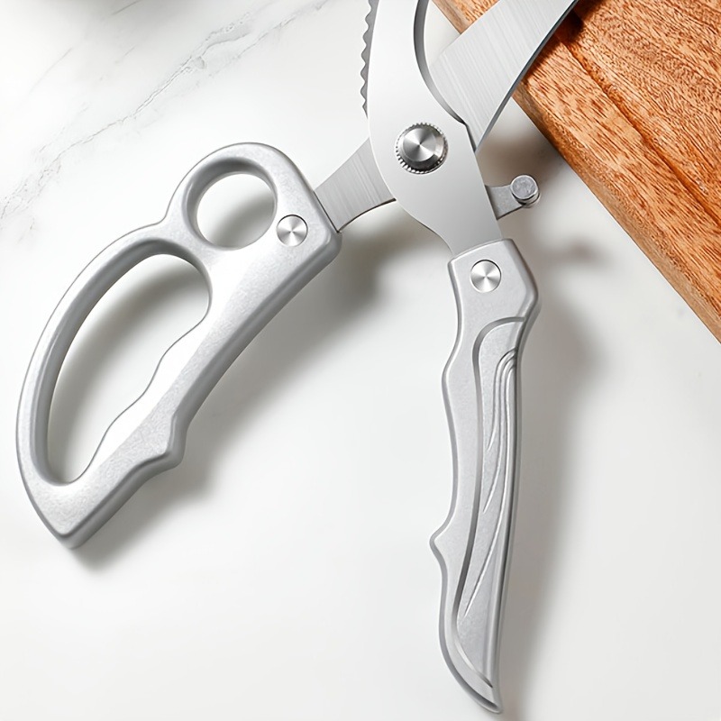 High-Precision Kitchen Shears for Bones and Seafood with Ergonomic Grip