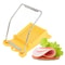 Multi Function Egg Slicer Stainless Steel Food Slicer Tool for Fruits Cheese and Lunch Prep