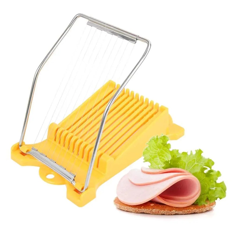 Multi Function Egg Slicer Stainless Steel Food Slicer Tool for Fruits Cheese and Lunch Prep