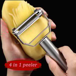 high precision stainless steel vegetable peeler for smooth fruit and kitchen prep