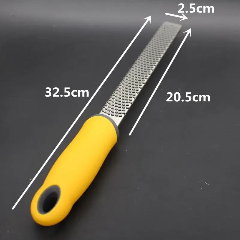 Stainless Steel Cheese Grater Zester With Non Slip Handle For Effortless Kitchen Prep 2
