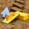 Kids Beach Toy Set with Sand Brick Molds for Castle Building and Outdoor Play