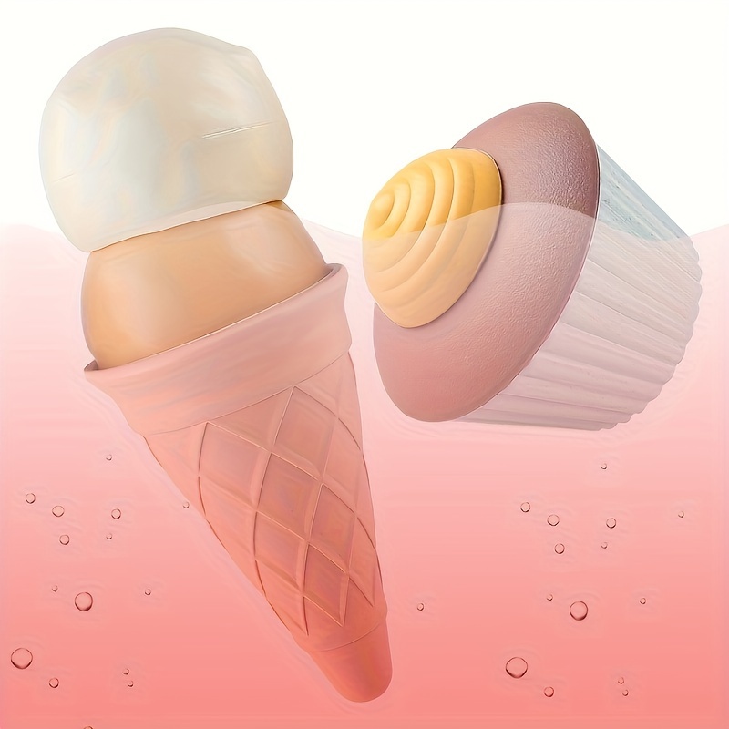 Kids Beach Toys Sand Play Set with Ice Cream Molds Eco Friendly Summer Play Kit