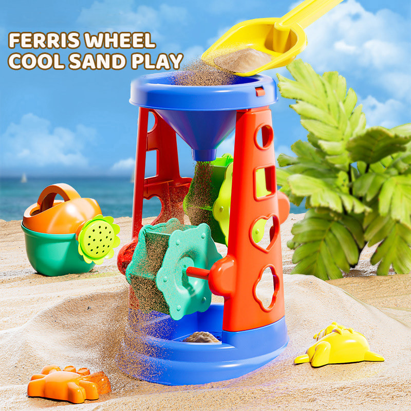 Kids Beach Sand Toy Set Bucket And Shovel Kit With Dinosaur Molds For Creative Play 5
