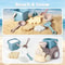 Kids Beach Sand Toy Set Train Truck Sandbox Kit With Bucket Tools For Toddlers 5