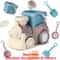 Kids Beach Sand Toy Set Train Truck Sandbox Kit With Bucket Tools For Toddlers 6