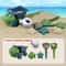 Kids Sand Play Wheelbarrow Set with Storage Durable Beach Sandbox Toy Kit