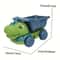 Kids Sand Play Wheelbarrow Set with Storage Durable Beach Sandbox Toy Kit