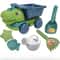 Kids Sand Play Wheelbarrow Set with Storage Durable Beach Sandbox Toy Kit