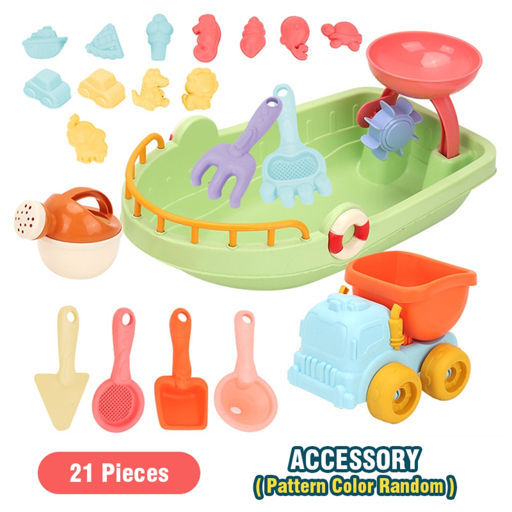 Kids Beach Sand Toy Set Bucket Shovel Kit For Outdoor Play And Summer Fun 5