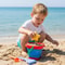 Foldable Beach Toys Set with Collapsible Bucket and Molds Portable Sand Play Kit for Toddlers