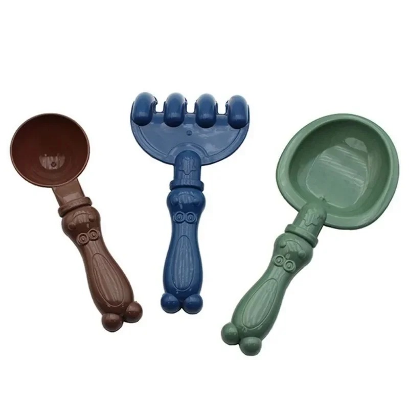 Kids Beach Toy Set Sand Play Kit with Bucket Shovel Rake Ice Cream Molds for Toddlers