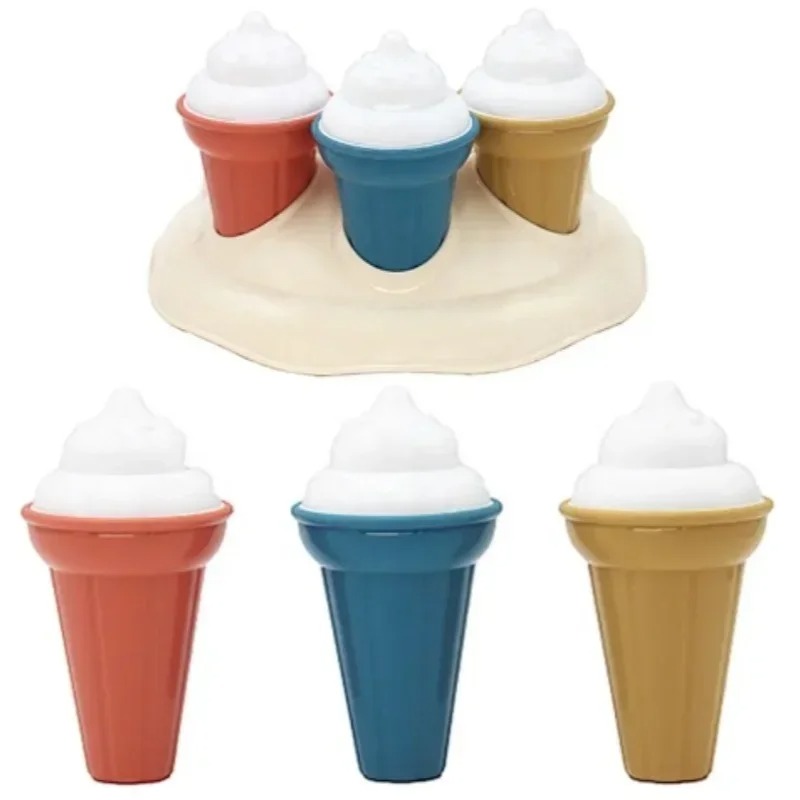 Kids Beach Toy Set Sand Play Kit with Bucket Shovel Rake Ice Cream Molds for Toddlers