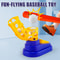 Kids Baseball Pitching Trainer Set with Foot Launcher Interactive Indoor Outdoor Sports Toy
