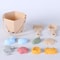 High-Flex Silicone Beach Sand Bucket and Digging Toy Set for Kids Outdoor Play