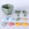 High-Flex Silicone Beach Sand Bucket and Digging Toy Set for Kids Outdoor Play