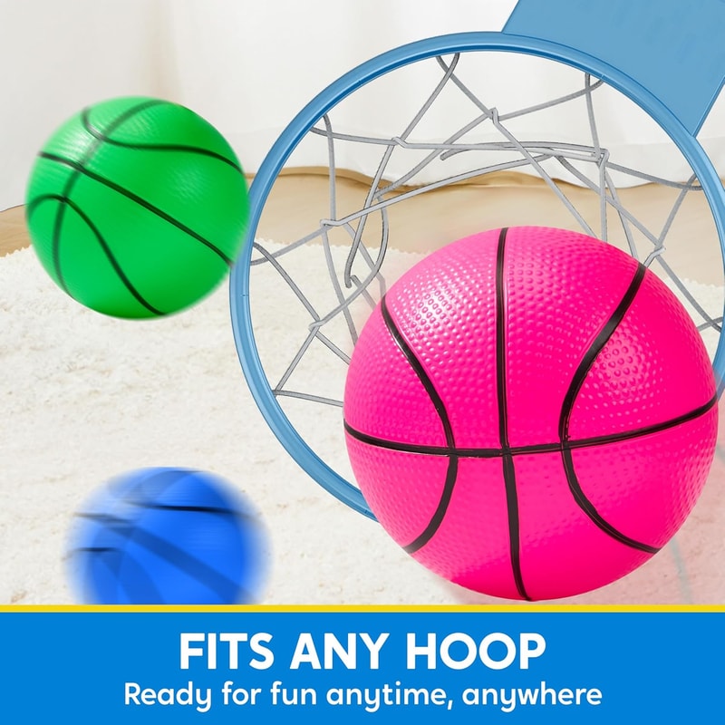 Colorful Mini Basketball Ball for Toddlers Soft Inflatable Indoor Sports Toy