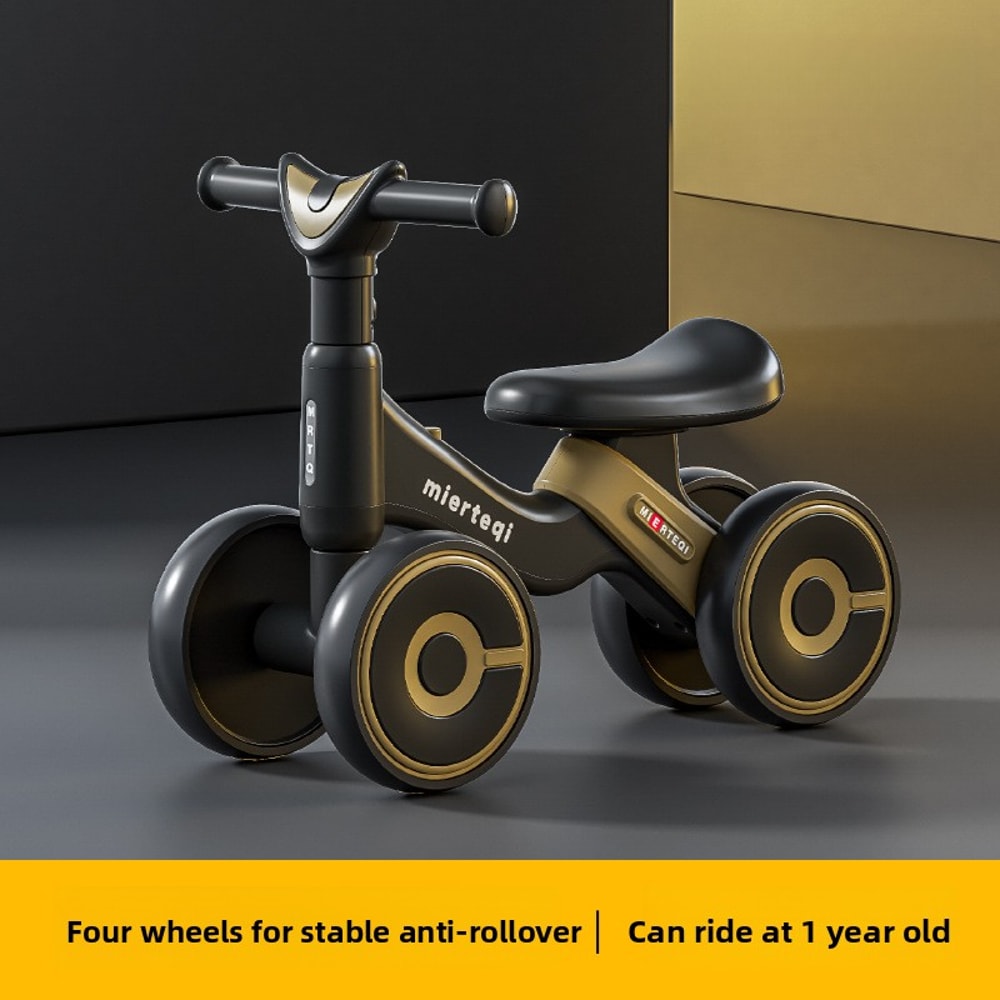 Toddler Balance Bike Anti Rollover Kids First Ride Training Walker Scooter