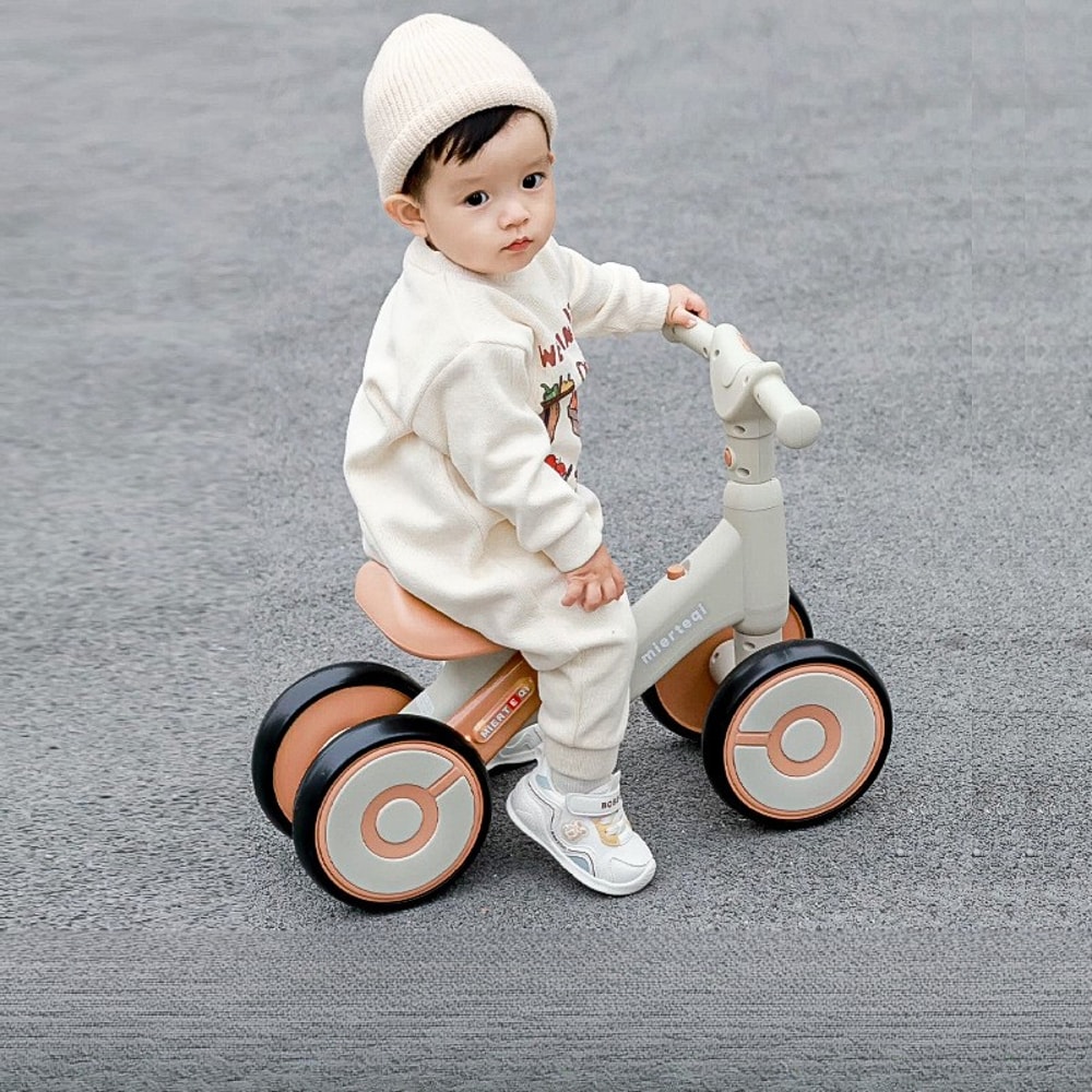 Toddler Balance Bike Anti Rollover Kids First Ride Training Walker Scooter