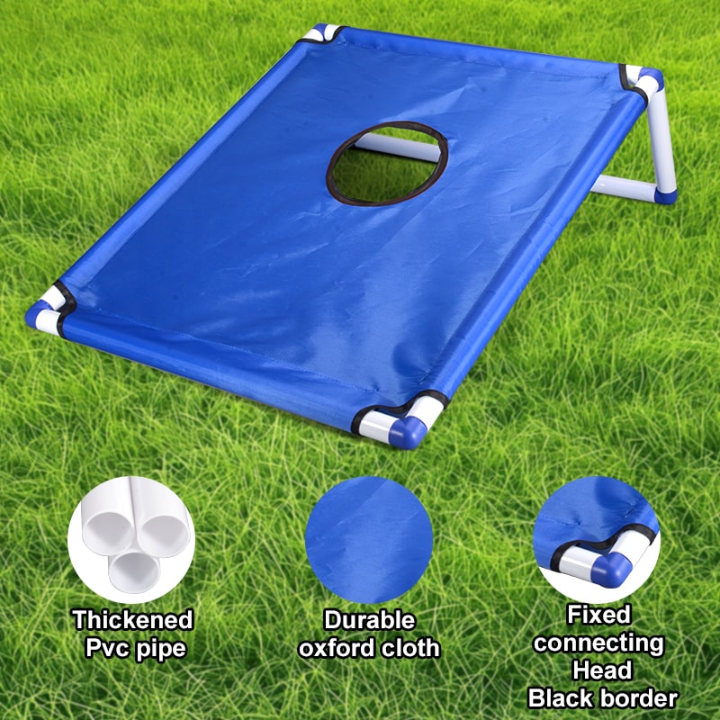 Kids Portable Cornhole Toss Game Set with Bean Bags Outdoor Yard Play Toy for Family Fun