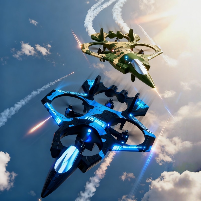 RC Stunt Drone with LED Lights and Altitude Hold Mini Quadcopter for Kids and Beginners