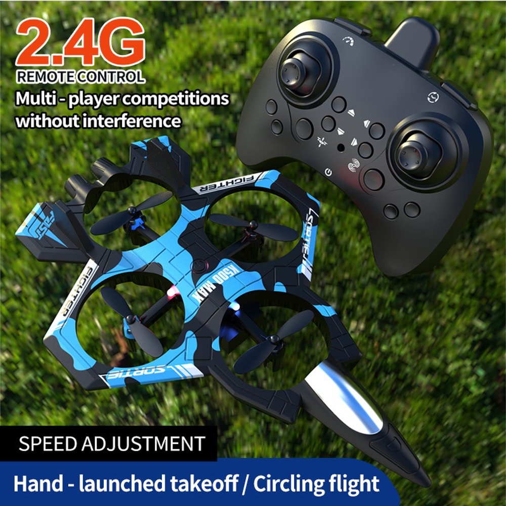 RC Stunt Drone with LED Lights and Altitude Hold Mini Quadcopter for Kids and Beginners