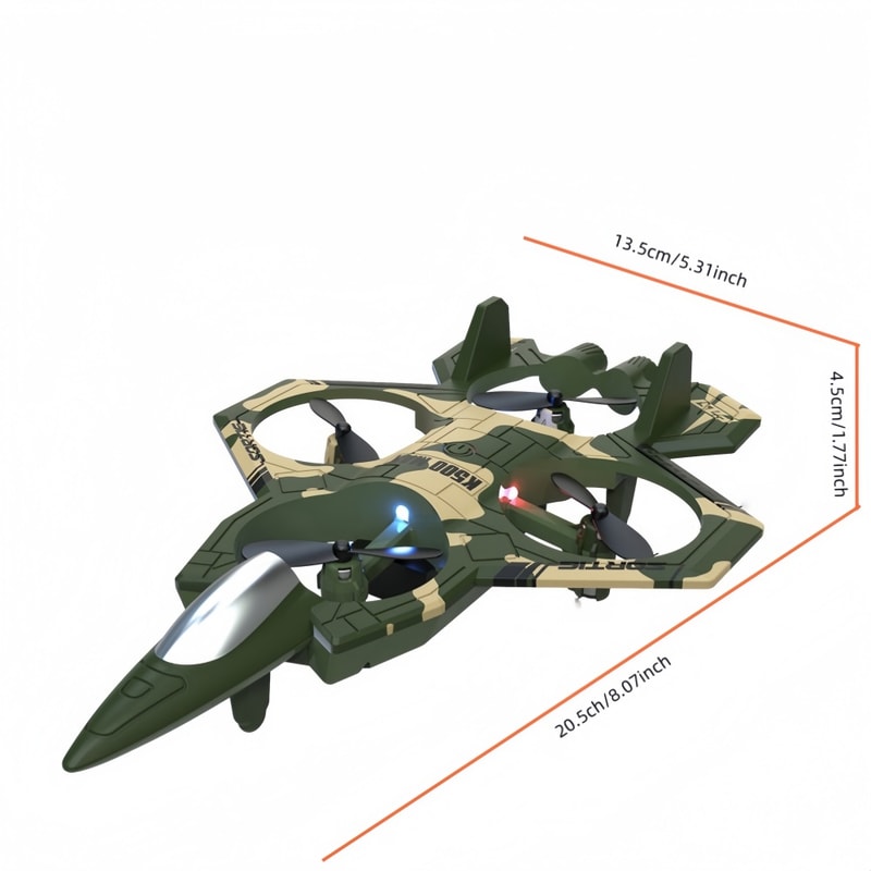 RC Stunt Drone with LED Lights and Altitude Hold Mini Quadcopter for Kids and Beginners