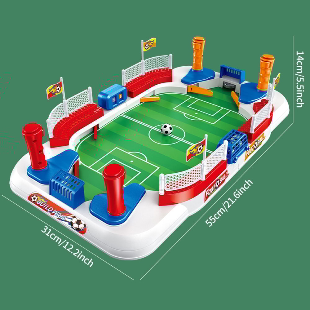 Portable Tabletop Soccer Game Set Mini Football Board Game For Kids And Family Fun 5