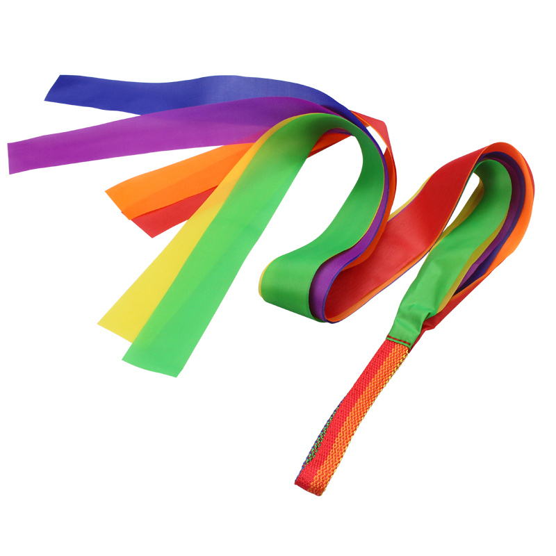 Rainbow Dance Ribbon Streamer Wand for Kids Rhythmic Gymnastics and Sensory Play